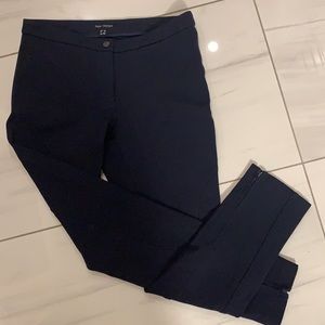 Pink Tartan Navy Ankle Zip Slim Skinny Tailored Trouser Pant - Size 6
